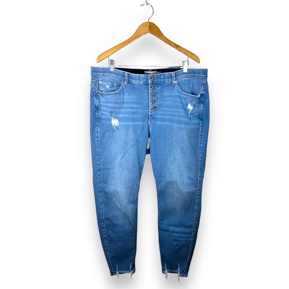 Torrid Plus Bombshell Skinny Exposed Button Fly L… - image 1